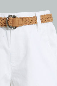 Redtag-White-Convass-Belt-Chino-Short-Character,-Colour:White,-Filter:Infant-Boys-(3-to-24-Mths),-Infant-Boys-Shorts,-New-In,-New-In-INB,-Non-Sale,-S22B,-Section:Kidswear,-TBL-Infant-Boys-3 to 24 Months