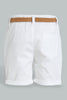 Redtag-White-Convass-Belt-Chino-Short-Character,-Colour:White,-Filter:Infant-Boys-(3-to-24-Mths),-Infant-Boys-Shorts,-New-In,-New-In-INB,-Non-Sale,-S22B,-Section:Kidswear,-TBL-Infant-Boys-3 to 24 Months