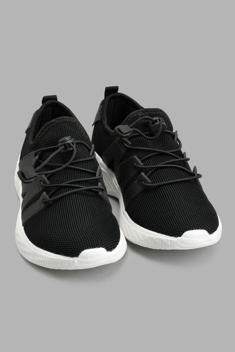 Redtag-Black-Toggle-Sneaker-Chunky-Women's-