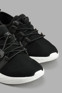 Redtag-Black-Toggle-Sneaker-Chunky-Women's-