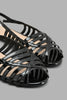 Redtag-Black-Patent-Strappy-Slingback-Slingbacks-Women's-