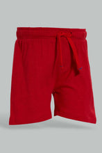 تنزيل الصورة على معرض الصور، Redtag-Red-Slub-Jersey-Active-Short-Active-Shorts-Infant-Boys-3 to 24 Months
