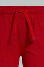 تنزيل الصورة على معرض الصور، Redtag-Red-Slub-Jersey-Active-Short-Active-Shorts-Infant-Boys-3 to 24 Months
