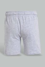 تنزيل الصورة على معرض الصور، Redtag-Grey-Slub-Jersey-Active-Short-Active-Shorts-Infant-Boys-3 to 24 Months
