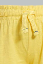 تنزيل الصورة على معرض الصور، Redtag-Yellow-Slub-Jersey-Active-Short-Active-Shorts-Infant-Boys-3 to 24 Months
