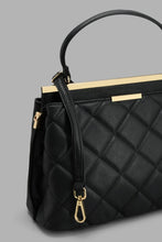 Load image into Gallery viewer, Redtag-Black-Quilted-Day-Bag-Day-Bags-Women-
