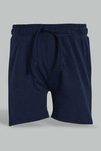 تنزيل الصورة على معرض الصور، Redtag-Navy-Slub-Jersey-Active-Short-Active-Shorts-Infant-Boys-3 to 24 Months
