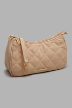 Load image into Gallery viewer, Redtag-Beige-Quilted-Cross-Body-Bag-Cross-Body-Bags-Women-
