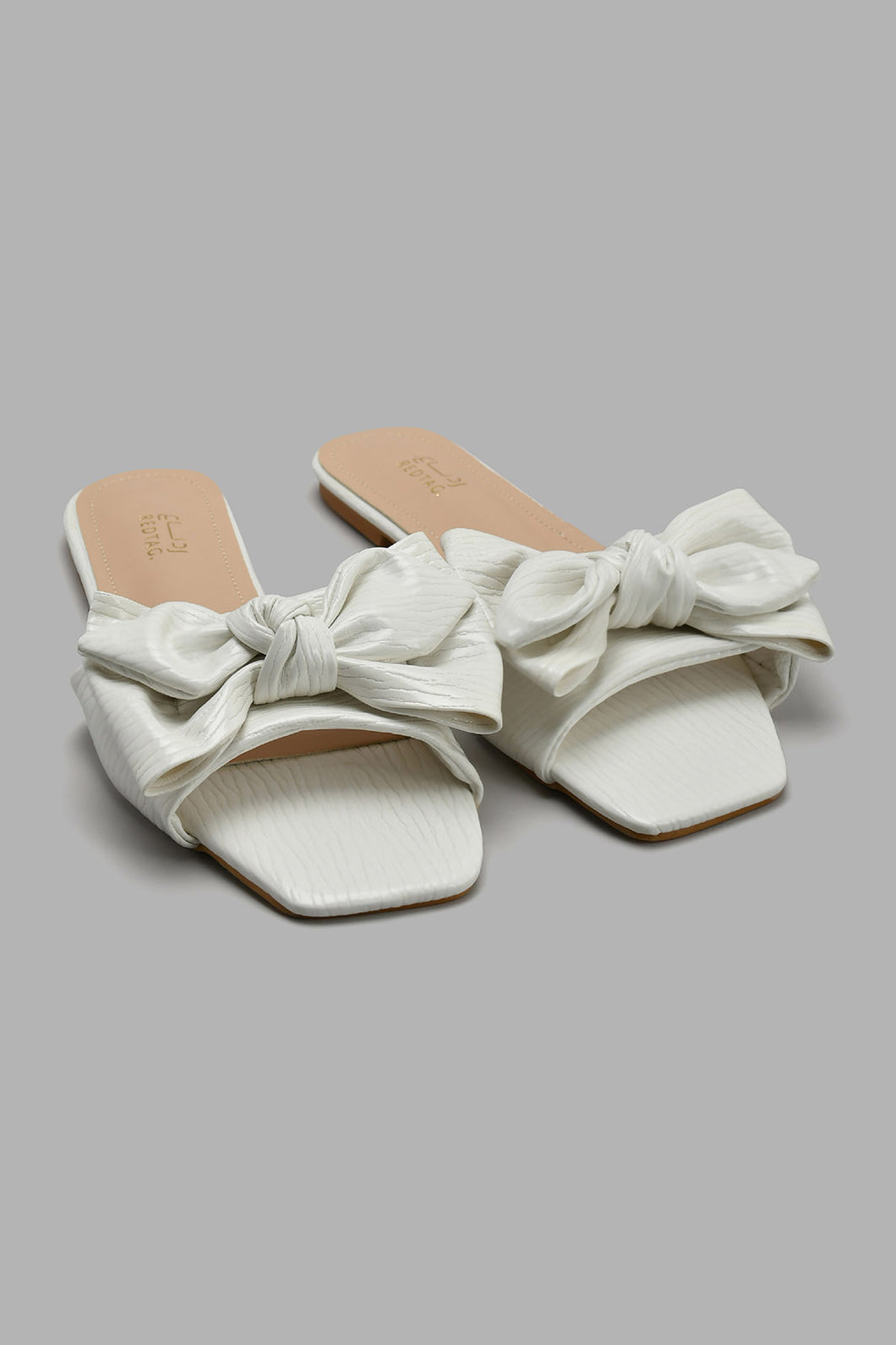 Redtag-Ivory-Bow-Trim-Mule-Mules-Women's-