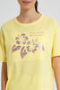 Redtag-Yellow-Emboss-Top-Cropped-Tops-Senior-Girls-9 to 14 Years