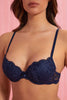 Redtag-White-Floral-Printed/Pink/Navy-Plain-Padded-Plunge-Bra-(3-Pack)-Plunge-Bras-Women's-