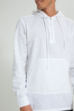 Load image into Gallery viewer, Redtag-White-Hoodie-Shirt-Casual-Shirts-Men&#39;s-
