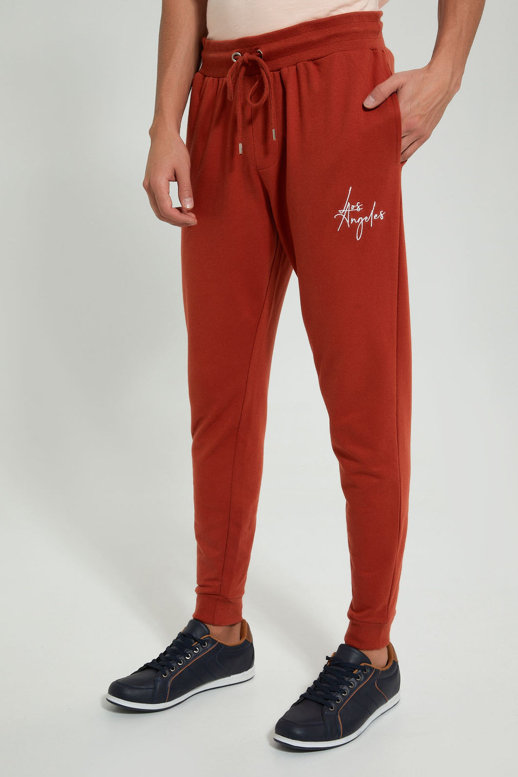 Redtag-Rust-Signature-Jog-Pant-Joggers-Men's-