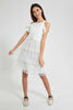 Redtag-White-Dobby-Layered-Dress-Dresses-Senior-Girls-9 to 14 Years