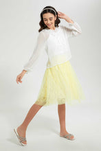 Load image into Gallery viewer, Redtag-Yellow-Tulle-Skirts-Skirts-Senior-Girls-9 to 14 Years
