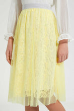 Load image into Gallery viewer, Redtag-Yellow-Tulle-Skirts-Skirts-Senior-Girls-9 to 14 Years
