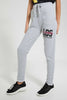 Redtag-Grey-Melange-Basic-Track-Pant-Joggers-Senior-Girls-9 to 14 Years