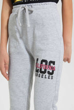 Load image into Gallery viewer, Redtag-Grey-Melange-Basic-Track-Pant-Joggers-Senior-Girls-9 to 14 Years
