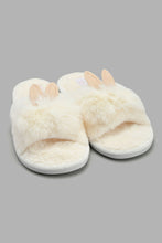 Load image into Gallery viewer, Redtag-White-Bunny-Ears-Slipper-Slippers-Women&#39;s-
