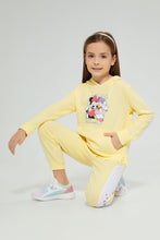 Load image into Gallery viewer, Redtag-Yellow-Hooded-Pullover-Jogsuit-Colour:Yellow,-Filter:Girls-(2-to-8-Yrs),-Girls-Sets,-New-In,-New-In-GIR,-Non-Sale,-S22A,-Section:Kidswear-Girls-2 to 8 Years
