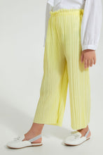 Load image into Gallery viewer, Redtag-Yellow-Pleated-Trouser-Colour:Yellow,-Filter:Girls-(2-to-8-Yrs),-Girls-Trousers,-New-In,-New-In-GIR,-Non-Sale,-S22B,-Section:Kidswear-Girls-2 to 8 Years
