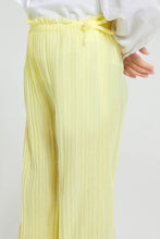 Load image into Gallery viewer, Redtag-Yellow-Pleated-Trouser-Colour:Yellow,-Filter:Girls-(2-to-8-Yrs),-Girls-Trousers,-New-In,-New-In-GIR,-Non-Sale,-S22B,-Section:Kidswear-Girls-2 to 8 Years
