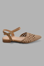 Load image into Gallery viewer, Redtag-Camel-Weave-Mary-Jane-Mary-Jane-Shoes-Women&#39;s-
