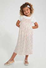 تنزيل الصورة على معرض الصور، Redtag-Pink-Aop-T-Shirt-&amp;-Dress-Set-Sets-Girls-2 to 8 Years
