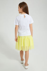 Redtag-Assorted-Mesh-Casual-Set-Colour:Yellow,-Filter:Girls-(2-to-8-Yrs),-Girls-Sets,-New-In,-New-In-GIR,-Non-Sale,-S22B,-Section:Kidswear-Girls-2 to 8 Years