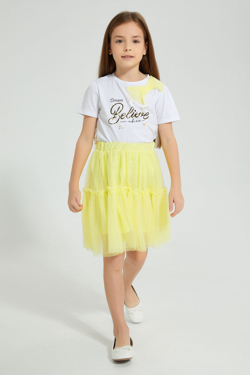 Redtag-Assorted-Mesh-Casual-Set-Colour:Yellow,-Filter:Girls-(2-to-8-Yrs),-Girls-Sets,-New-In,-New-In-GIR,-Non-Sale,-S22B,-Section:Kidswear-Girls-2 to 8 Years