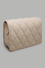 Load image into Gallery viewer, Redtag-Beige-Quilted-Crossbody-Bag-Cross-Body-Bags-Girls-
