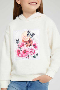 Redtag-Cream-Fur-Hooded-Sweatshirt-Sweatshirts-Girls-2 to 8 Years