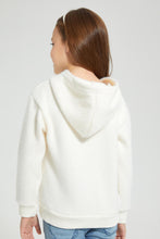 Load image into Gallery viewer, Redtag-Cream-Fur-Hooded-Sweatshirt-Sweatshirts-Girls-2 to 8 Years
