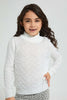Redtag-White-High-Neck-Pullover-Pullovers-Girls-2 to 8 Years