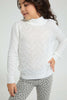 Redtag-White-High-Neck-Pullover-Pullovers-Girls-2 to 8 Years