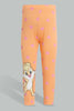 Redtag-Pink-Lola-Bunny-Printed-Legging-Leggings-Infant-Girls-3 to 24 Months