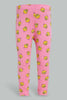 Redtag-Fuchsia-Tweety-Printed-Legging-Leggings-Infant-Girls-3 to 24 Months