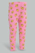 تنزيل الصورة على معرض الصور، Redtag-Fuchsia-Tweety-Printed-Legging-Leggings-Infant-Girls-3 to 24 Months
