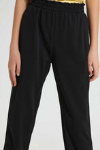 Load image into Gallery viewer, Redtag-Black-Paperbag-Waist-Jog-Pant-Cargo-Pants-Senior-Girls-9 to 14 Years
