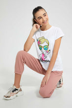 Load image into Gallery viewer, Redtag-Pink-Paperbag-Waist-Jog-Pant-Cargo-Pants-Senior-Girls-9 to 14 Years
