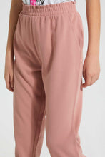 Load image into Gallery viewer, Redtag-Pink-Paperbag-Waist-Jog-Pant-Cargo-Pants-Senior-Girls-9 to 14 Years
