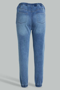 Redtag-Lt-Wash-Knitted-Jogger-Jeggings-Senior-Girls-9 to 14 Years
