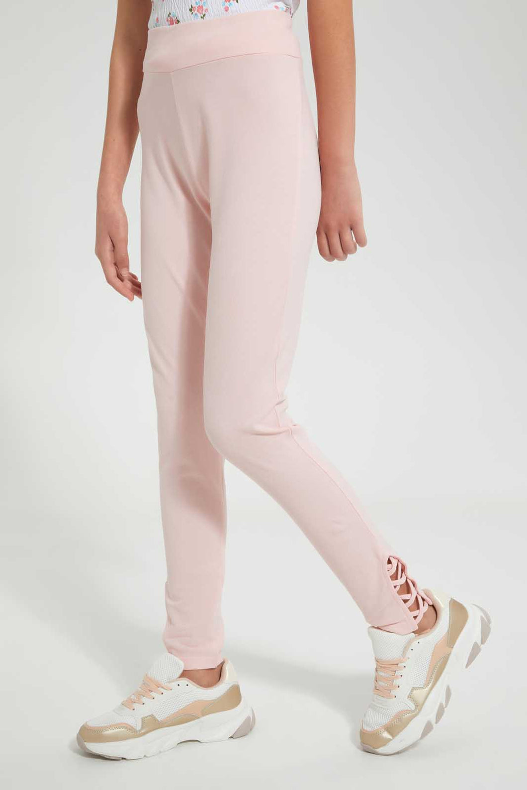 Redtag-Pink-Basic-Legging-Leggings-Senior-Girls-9 to 14 Years