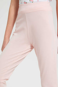 Redtag-Pink-Basic-Legging-Leggings-Senior-Girls-9 to 14 Years