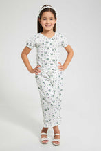 تنزيل الصورة على معرض الصور، Redtag-Lilac-Aop-Casual-Set-Sets-Girls-2 to 8 Years
