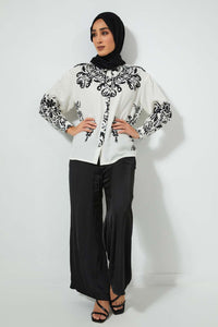 Redtag-White-Aztec-PrinT-Shirt-Blouses-Women's-