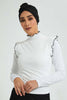 Redtag-White-Hi-Neck-Contrast-Ruffled-Tipping-Ribbed-Top-Tops-Women's-