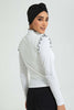 Redtag-White-Hi-Neck-Contrast-Ruffled-Tipping-Ribbed-Top-Tops-Women's-