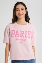 Load image into Gallery viewer, Redtag-Pink-Extended-Sleeve-Top-Cropped-Tops-Senior-Girls-9 to 14 Years
