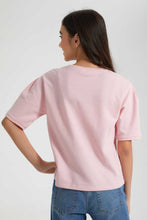 Load image into Gallery viewer, Redtag-Pink-Extended-Sleeve-Top-Cropped-Tops-Senior-Girls-9 to 14 Years
